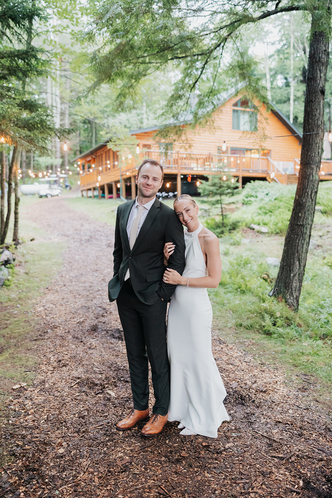 Adirondack Wedding Couple portrait