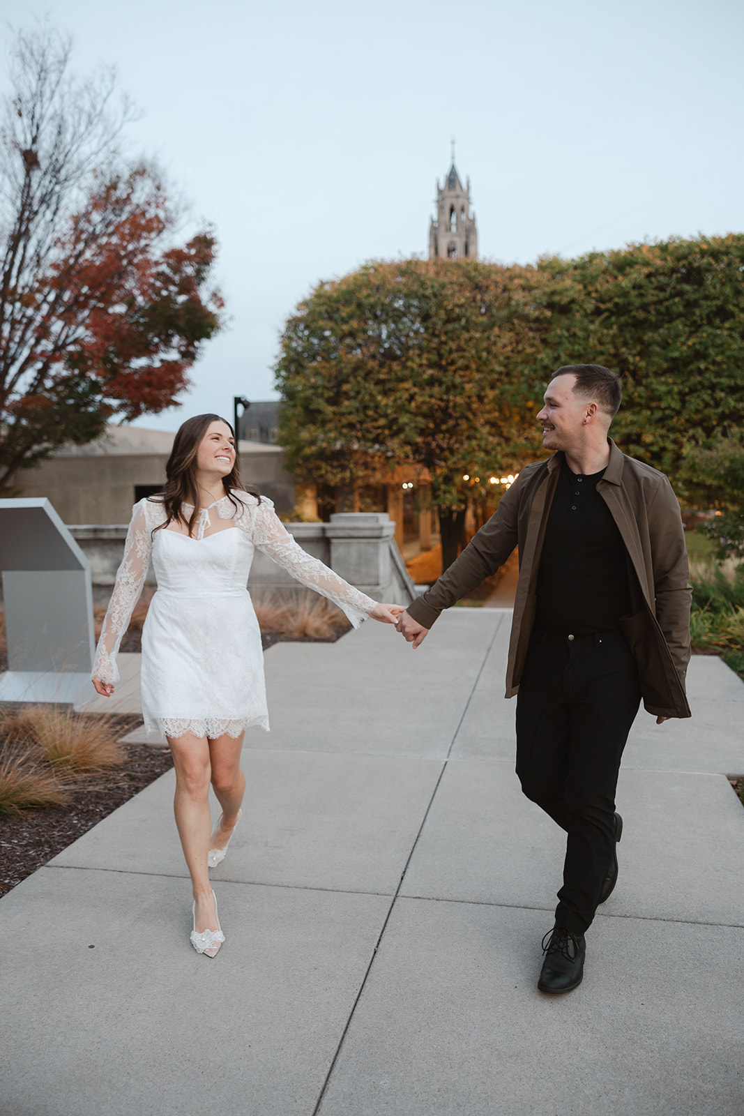 Engagement Session in Rochester, NY at Memorial Art Gallery by TPI Photography