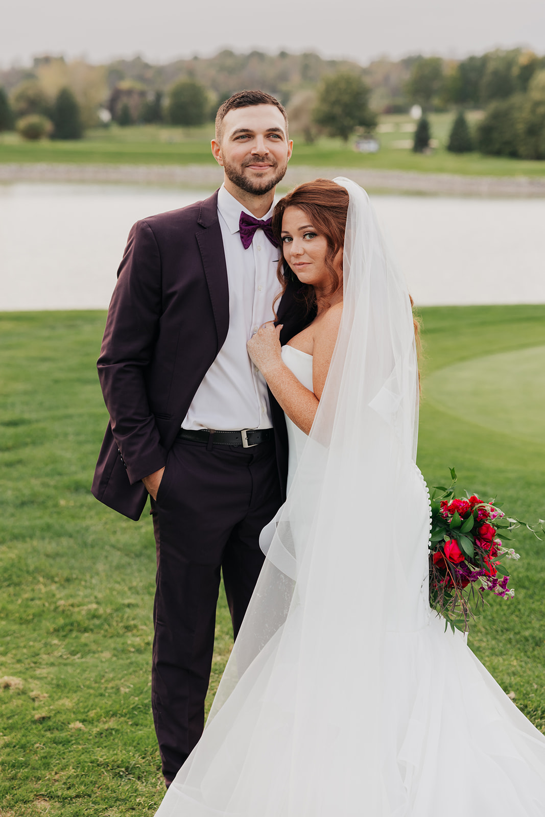 Wedding Couple at Ravenwood Golf Club