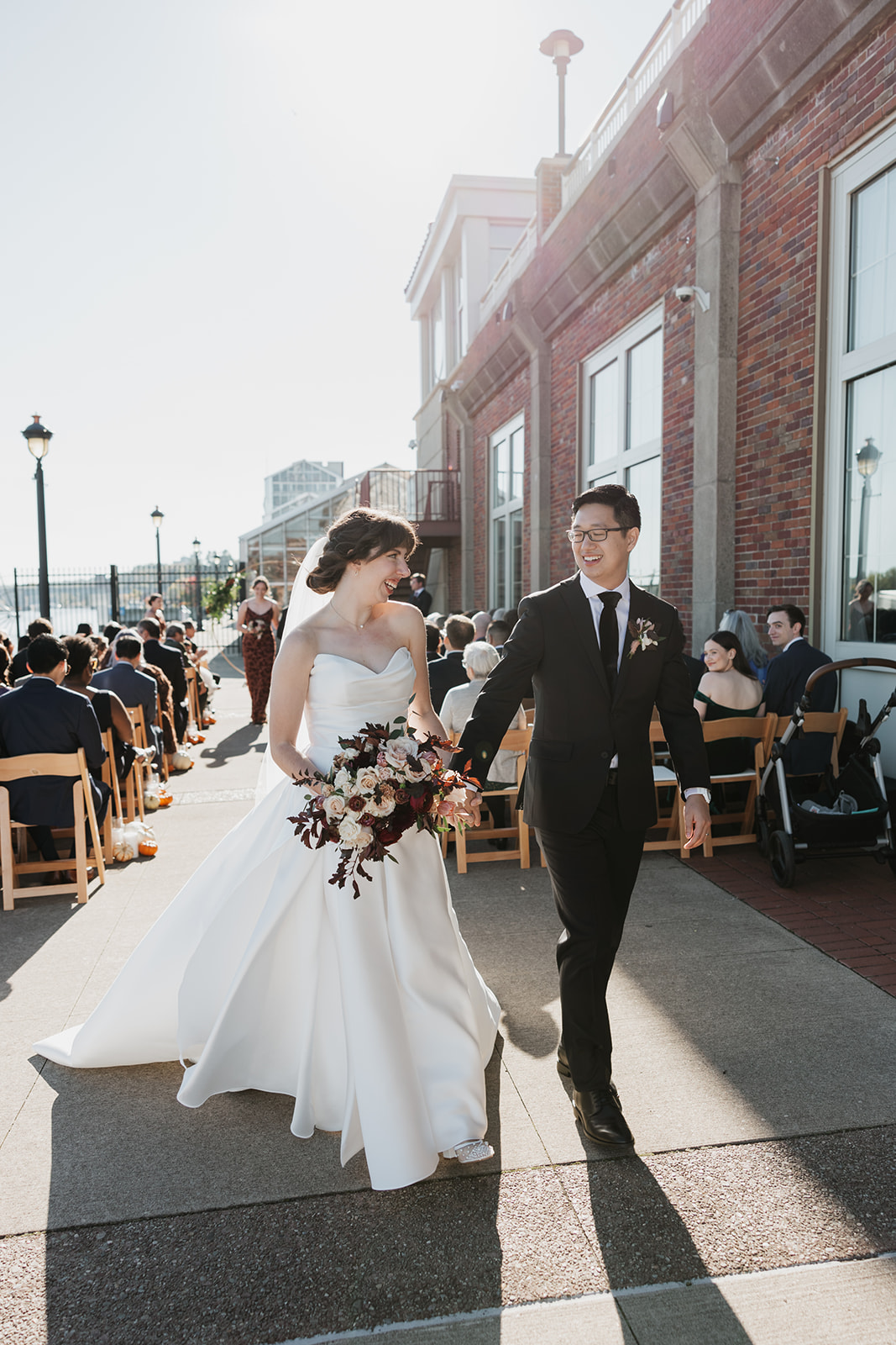 Wedding Recessional of Bride and Groom